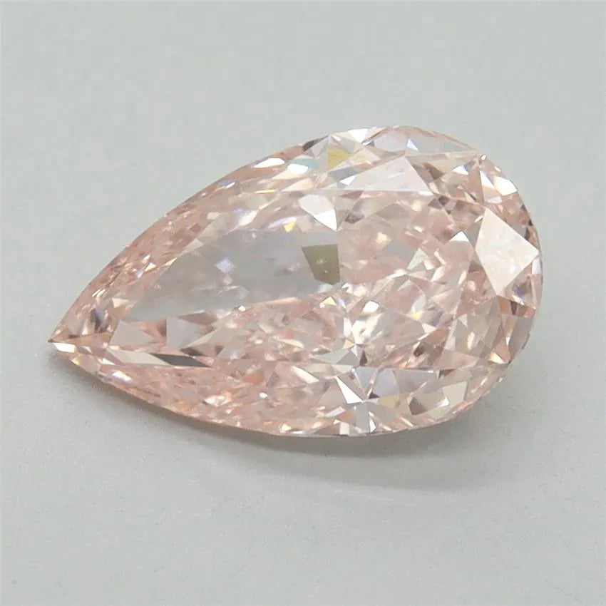 1.63ct Pear Lab Grown Diamond (Colour Fancy Intense Pink, Clarity VS1, IGI Certified)