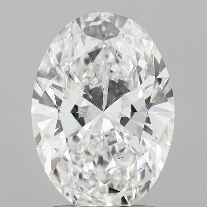 1.65ct Oval Lab Grown Diamond (Colour D, Clarity VS2, IGI Certified)