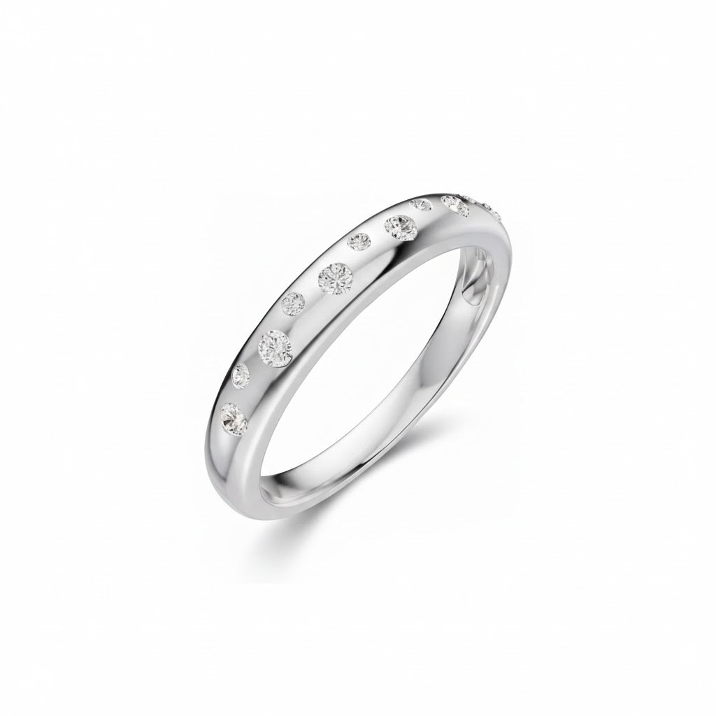 Jacob Mercari 14K White Gold 1/5 CTW Lab-Grown Diamond Band