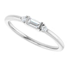 1/8 CTW Natural Diamond Stackable Ring in 14K White Gold