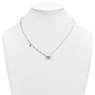 Jacob Mercari 14K White Gold Lab-Grown Diamond Evil Eye Necklace