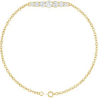 7/8 CTW Natural Diamond Link Bracelet in 14K Yellow Gold