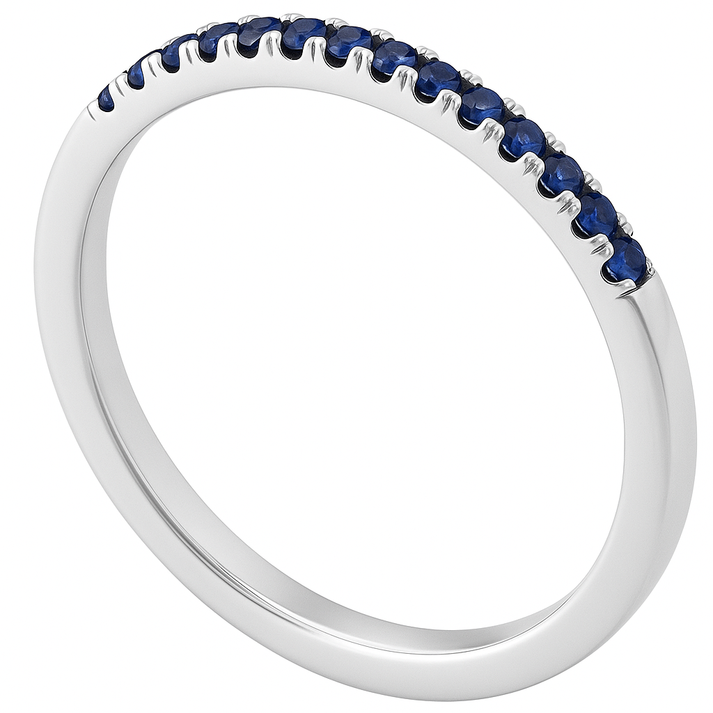 Jacob Mercari 14K Gold Natural Blue Sapphire Stackable Ring