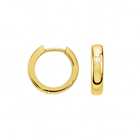 Jacob Mercari 14K Yellow Gold .04 CTW Natural Diamond 13 mm Hoop Earrings