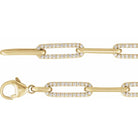 Jacob Mercari 14K Yellow Gold 1 CTW Lab-Grown Diamond Link Bracelet  Close up
