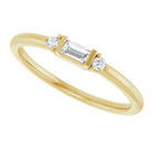 1/8 CTW Natural Diamond Stackable Ring in 14K Yellow Gold