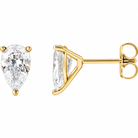 Pear Lab-Grown Diamond Cocktail-Style Earrings in 14K Yellow Gold