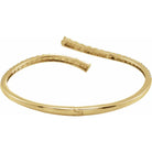2 5/8 CTW Lab-Grown Diamond Graduated Bypass Cuff Bracelet in 14K Yellow Gold