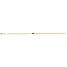 Jacob Mercari 14K Yellow Gold Lab-Grown Ruby Link Bracelet