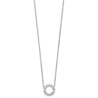 14K White Gold 1 CTW Lab-Grown Diamond Marquise Cut Circle Necklace