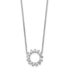 14K White Gold 1 CTW Lab-Grown Diamond Marquise Cut Circle Necklace