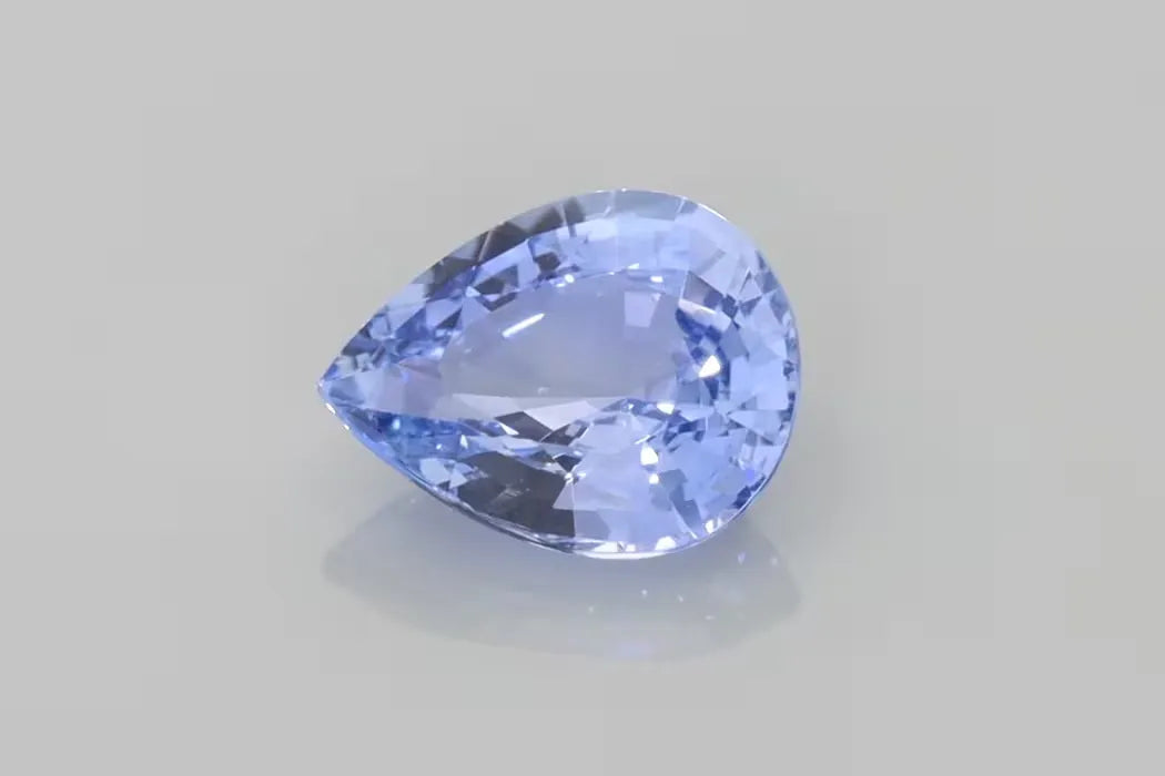 2.07ct Pear Natural Sapphire (Colour Blue, Clarity Eye Clean, Cut Faceted)