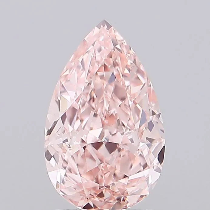 2.08ct Pear Lab Grown Diamond (Colour Fancy Intense Pink, Clarity VS1, IGI Certified)