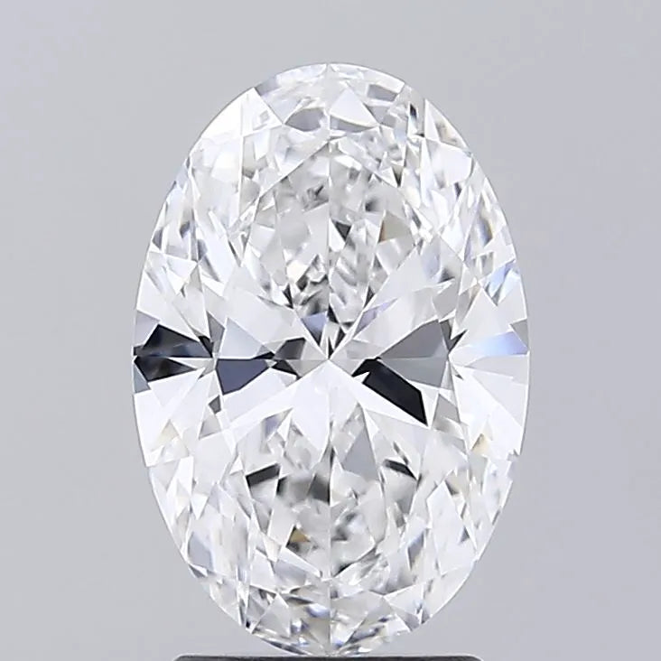 2.10ct Oval Lab Grown Diamond (Colour E, Clarity VVS2, IGI Certified)