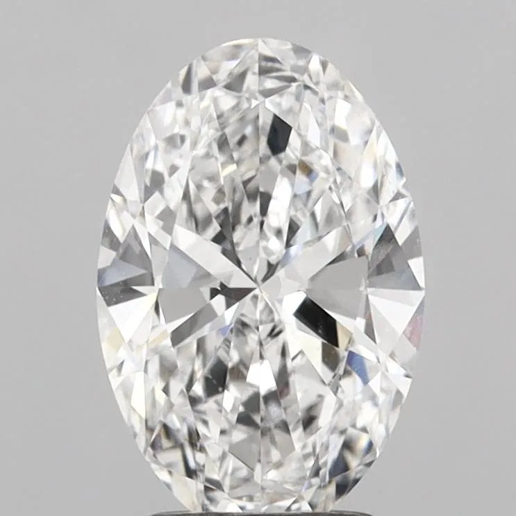 2.20ct Oval Lab Grown Diamond (Colour E, Clarity VVS2, IGI Certified)