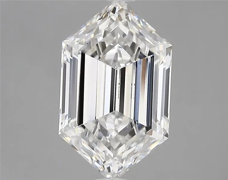 2.55ct Hexagonal Lab Grown Diamond (Colour D, Clarity VVS2, IGI Certified)