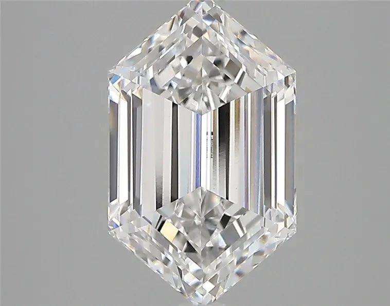 2.63ct Hexagonal Lab Grown Diamond (Colour E, Clarity VVS2, IGI Certified)