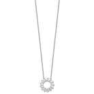 14K White Gold 2CT Lab-Grown Diamond Marquise Cut Circle Necklace