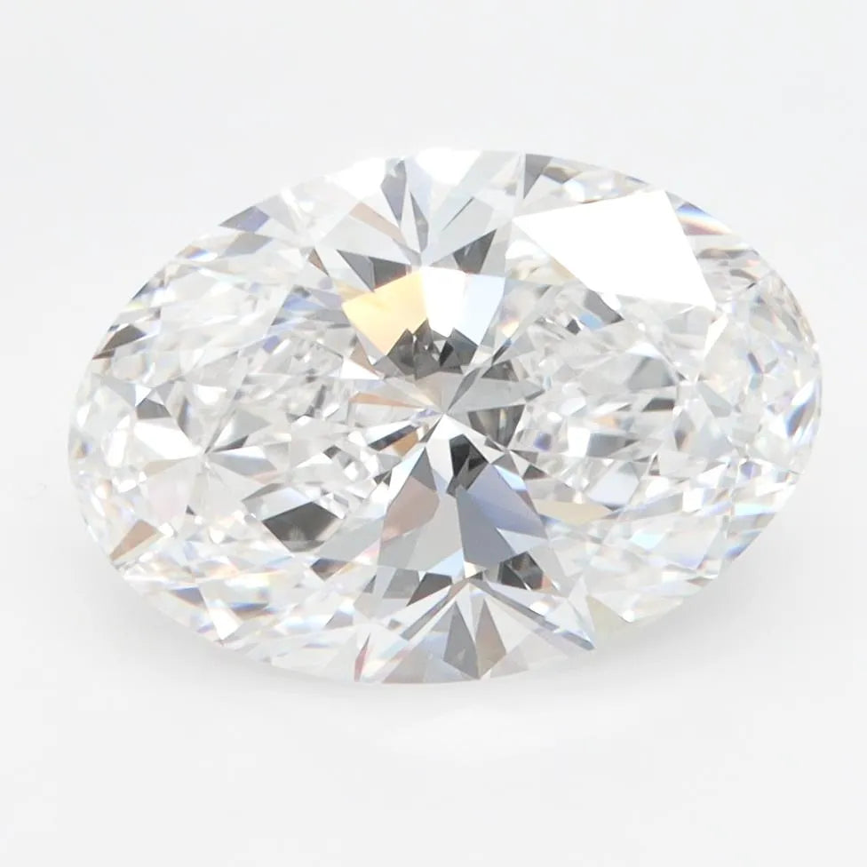 3.10ct Oval Lab Grown Diamond (Colour D, Clarity VVS1, IGI Certified)