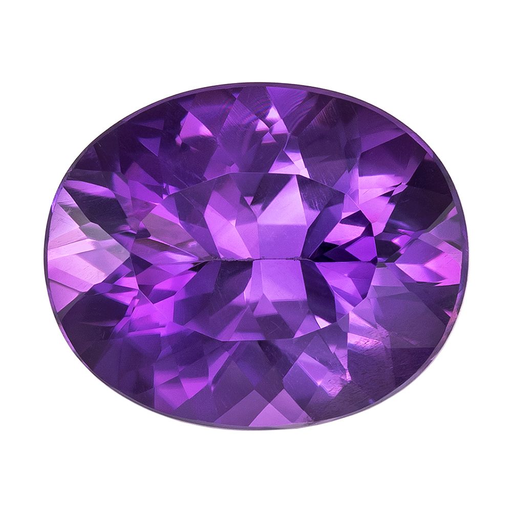 3.17ct Oval Natural Amethyst (Colour Purple, Clarity Eye Clean, Cut Faceted)