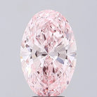 4.01ct Oval Lab Grown Diamond (Colour Fancy Vivid Pink, Clarity VVS2, IGI Certified)