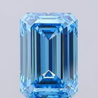 4.02ct Emerald Lab Grown Diamond (Colour Fancy Vivid Blue, Clarity VS1, IGI Certified)