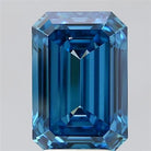 4.03ct Emerald Lab Grown Diamond (Colour Fancy Vivid Blue, Clarity VS2, IGI Certified)