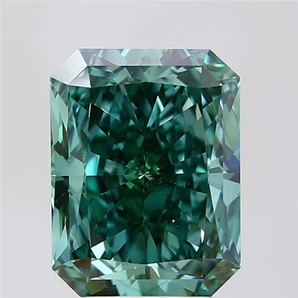4.03ct Radiant Lab Grown Diamond (Colour Fancy Vivid Green, Clarity VS1, IGI Certified)