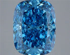 4.04ct Cushion modified Lab Grown Diamond (Colour Fancy Vivid Blue, Clarity VVS2, IGI Certified)