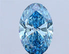 4.04ct Oval Lab Grown Diamond (Colour Fancy Vivid Blue, Clarity VS1, IGI Certified)