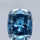 4.20ct Cushion brilliant Lab Grown Diamond (Colour Fancy Vivid Blue, Clarity VS2, IGI Certified)