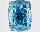 4.22ct Cushion modified Lab Grown Diamond (Colour Fancy Vivid Blue, Clarity VS1, IGI Certified)