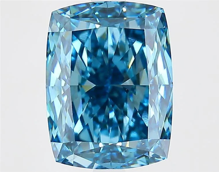 4.22ct Cushion modified Lab Grown Diamond (Colour Fancy Vivid Blue, Clarity VS1, IGI Certified)