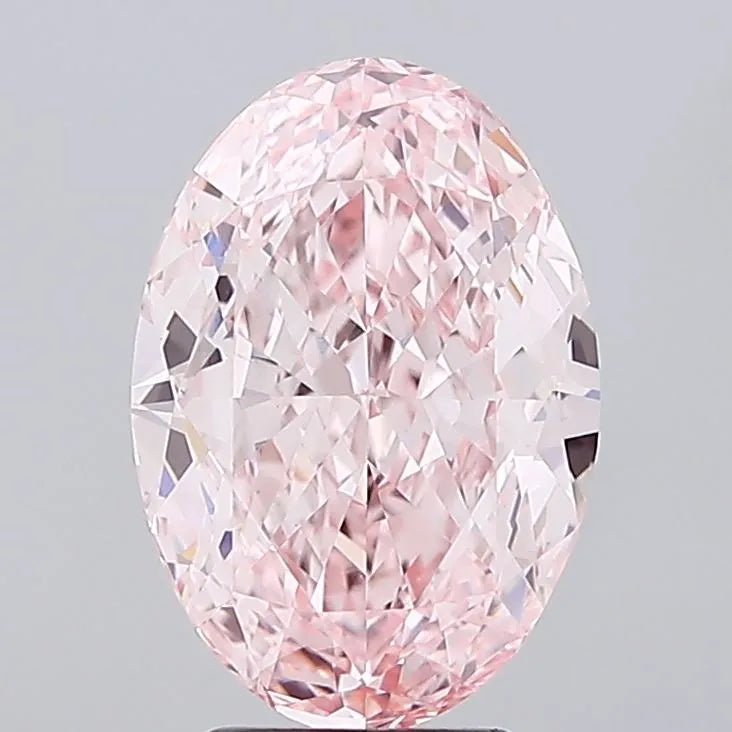 4.71ct Oval Lab Grown Diamond (Colour Fancy Intense Pink, Clarity VVS2, IGI Certified)