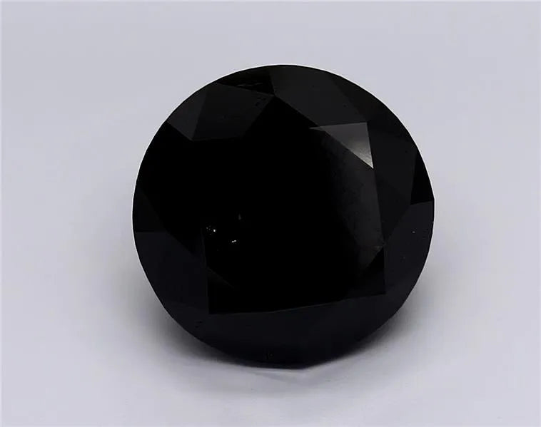 6.02ct Round Natural Diamond (Colour Fancy Black, Clarity VVS2, Cut EX, GIA Certified)