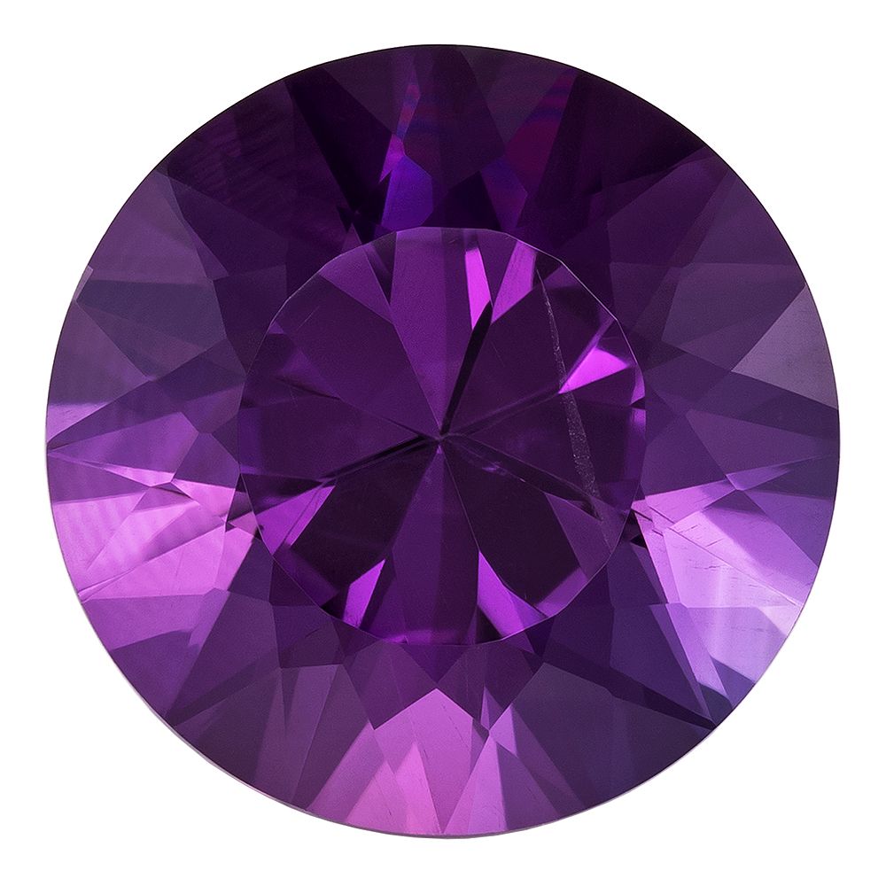 7.56ct Round Natural Amethyst (Colour Purple, Clarity Eye Clean, Cut Faceted)