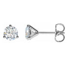 Jacob Mercari 14K White Gold 3 Prong Martini Style Lab- Grown Diamond Studs
