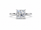 14K White Gold Heritage Princess Solitaire Engagement Ring
