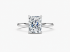 14K White Gold Heritage Radiant Solitaire Engagement Ring