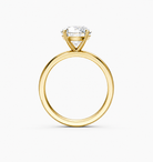 14K Yellow Gold Heritage Solitaire Engagement Ring Side View
