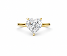 14K Yellow Gold Heritage Heart Solitaire Engagement Ring