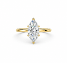 14K Yellow Gold Heritage Marquise Solitaire Engagement Ring