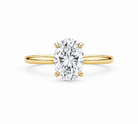 14K Yellow Gold Heritage Oval Solitaire Engagement Ring