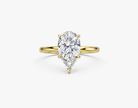 14K Yellow Gold Heritage Pear Solitaire Engagement Ring