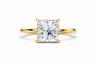 14K Yellow Gold Heritage Princess Solitaire Engagement Ring
