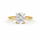 Jacob Mercari 14K Yellow Gold Lab-Grown Diamond Round Cut Solitaire Engagement Ring