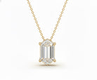 Jacob Mercari 14K Yellow Gold Hexagonal Lab-Grown Diamond Solitaire Necklace