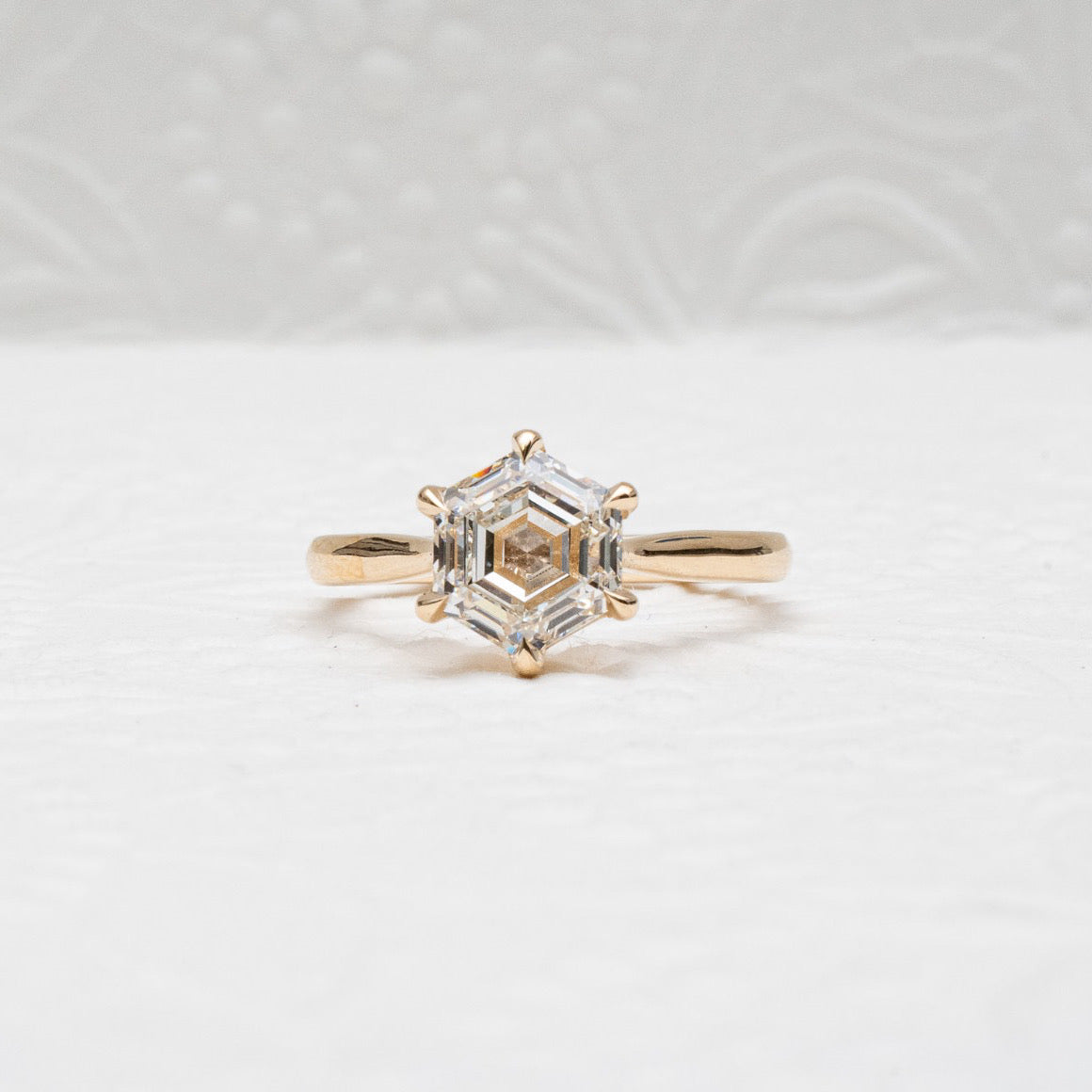 Jacob Mercari 14K Gold Diamond Custom Engagement Ring 