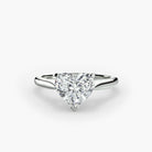 Jacob Mercari 14k Gold Lab Diamond engagement ring with a heart-shaped diamond