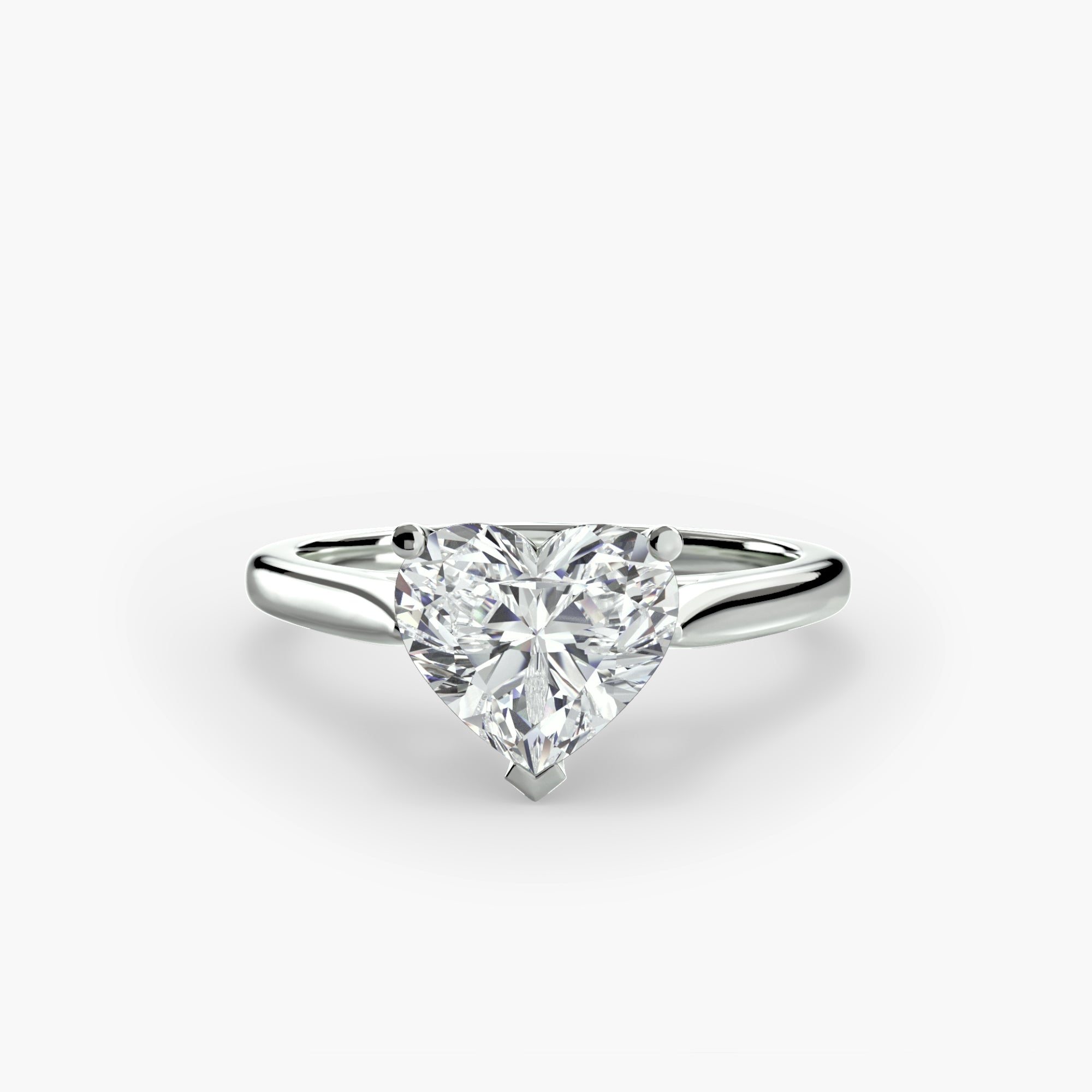Jacob Mercari 14k Gold Lab Diamond engagement ring with a heart-shaped diamond